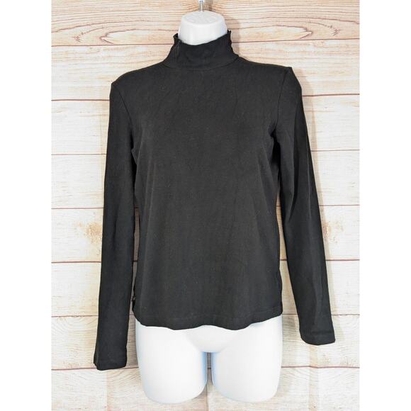 Lauren Sweaters - Lauren Ralph Lauren | Women’s Medium Black Ribbed Mock Neck Sweater Pullover